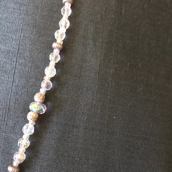 One of a kind handmade sparkling necklace - Picture 3 of 4